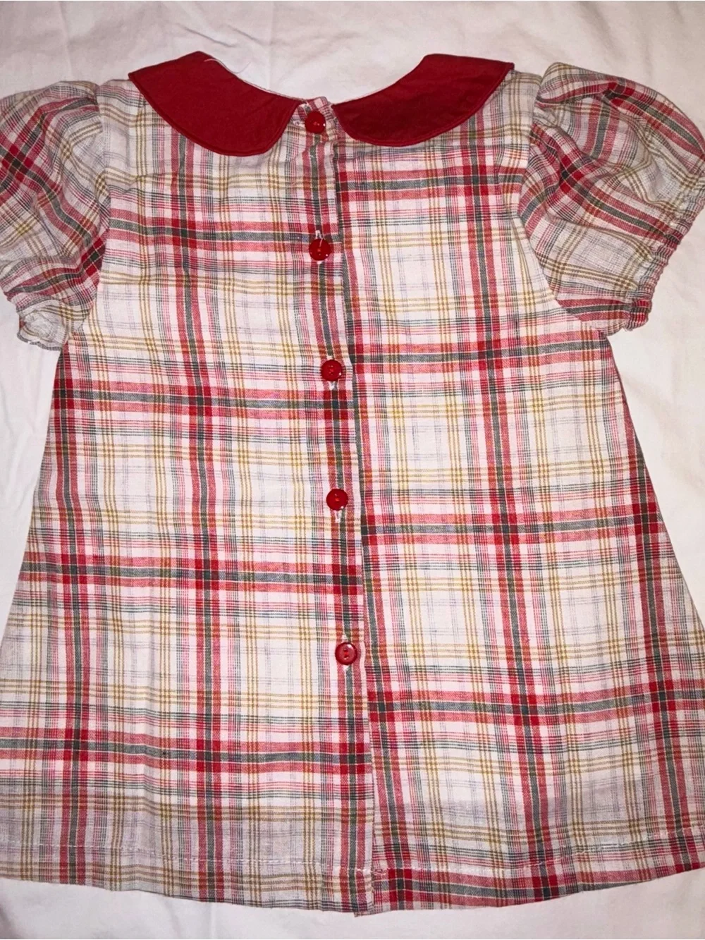 The Oaks Apparel Deanna Festive plaid Bloomers set sz 24 months NWT